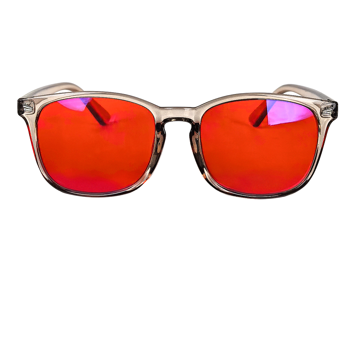Gaming Glasses Blue Light - レッドレンズ 100% ブルーライトブロックメガネ、オレンジレンズ抗疲労メガネファッションメガネ女性男性コンピュータゲームメガネ