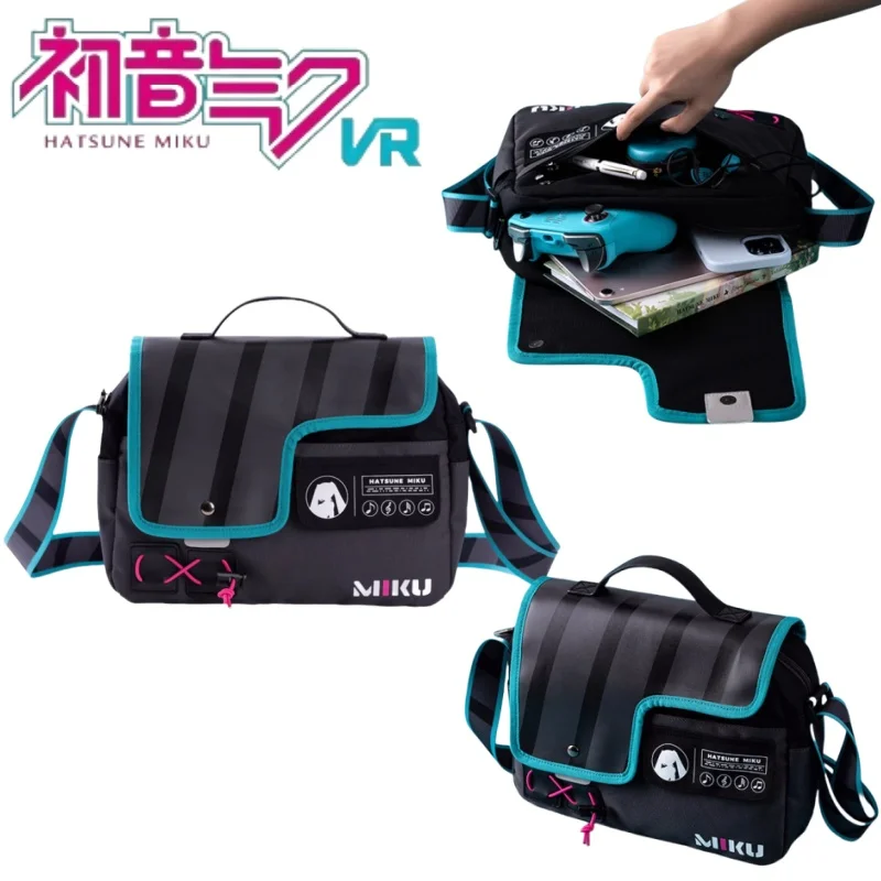 Pc Gaming Hatsune Miku - バンダイ初音ミクバックルショルダーバッグバッグ、漫画、大容量、クールな収納、アニメ周辺機器、ホリデーギフト