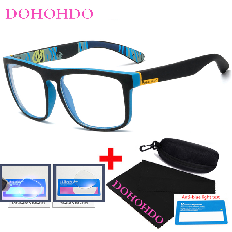 Gaming Glasses Blue Light - DOHOHDO 2026 ニュークラシック抗青色光メガネフレーム男性女性ビッグスクエアゲーミングアイウェアファッション抗 UV コンピュータクリアレンズ