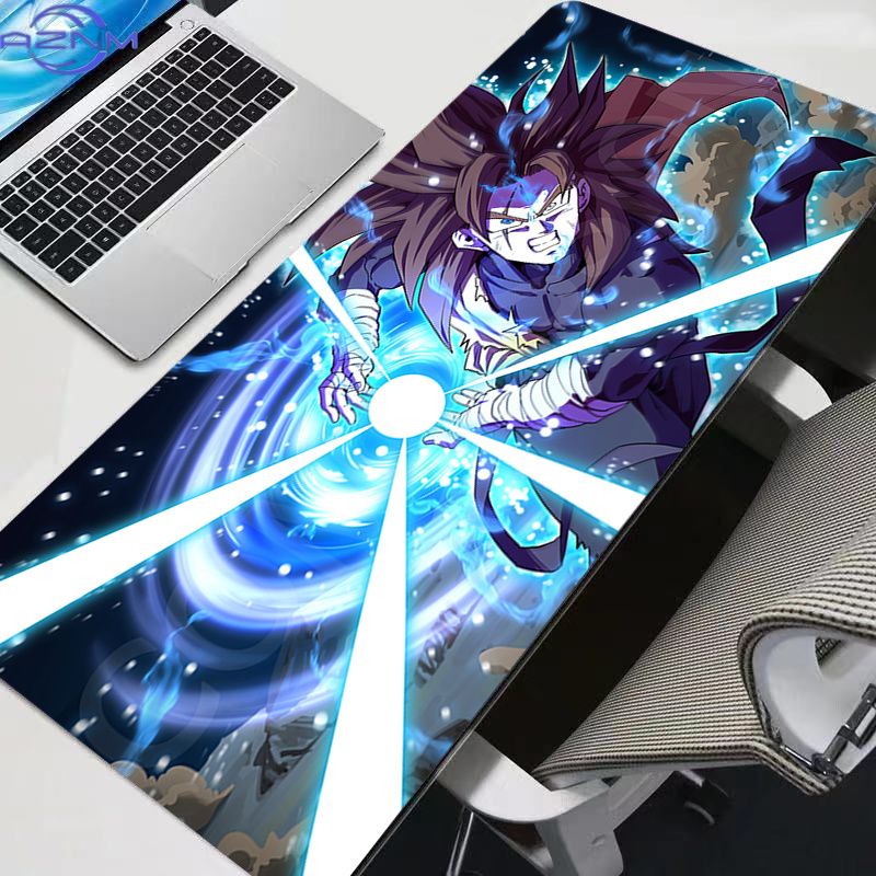 Pc Gaming Dragon - レザー製ドラゴンボールZマウスパッド、ラバー製大型PCマウスパッド、ゲーマー向けゲーミングマウスパッド、デスクキーボードマット、DBZコンピューターラップトップマット
