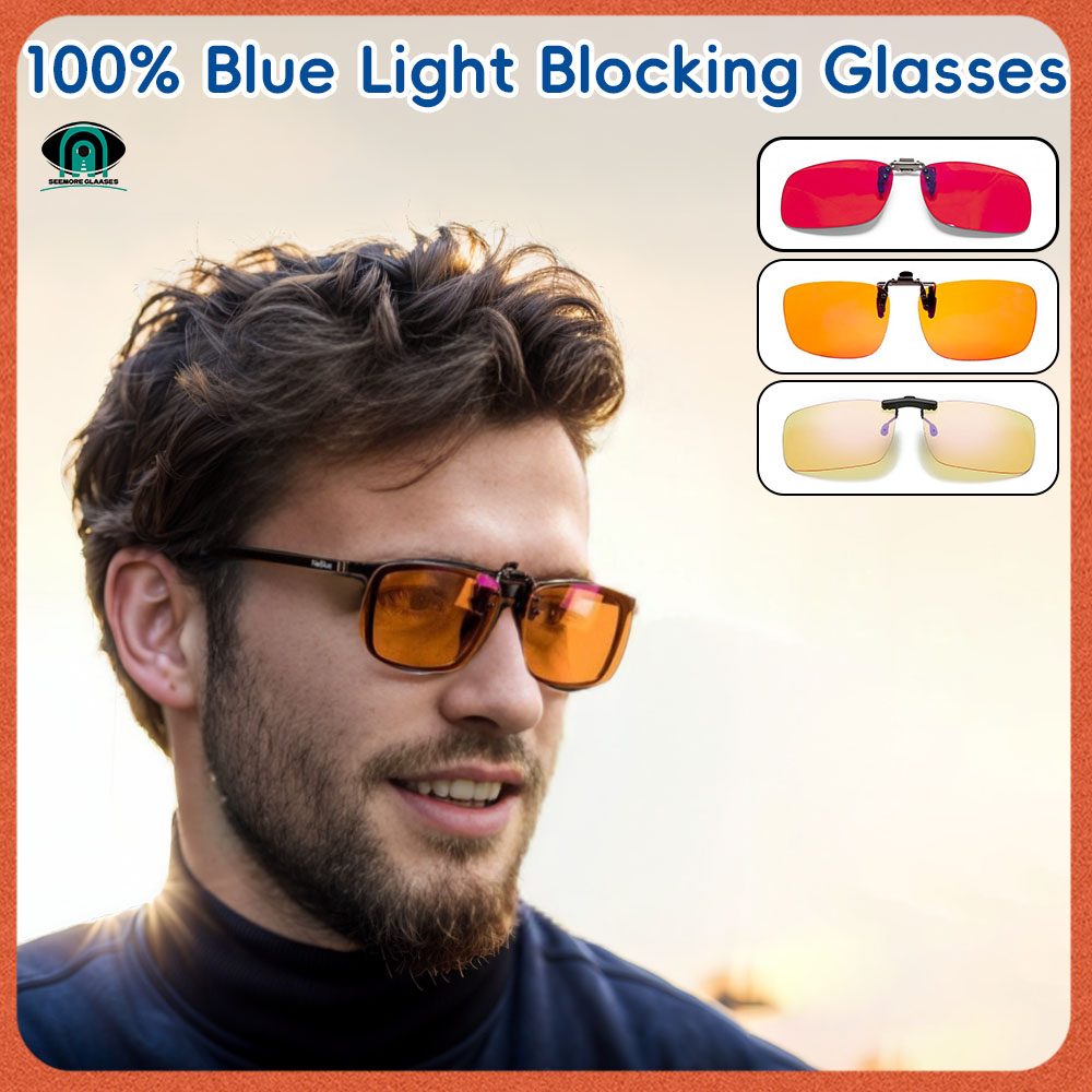 Gaming Glasses Blue Light - ブルーライトブロッキンググラス,コンピューターレンズ,赤いレンズ,オレンジレンズ,抗疲労,取り外し可能なレンズ,100%