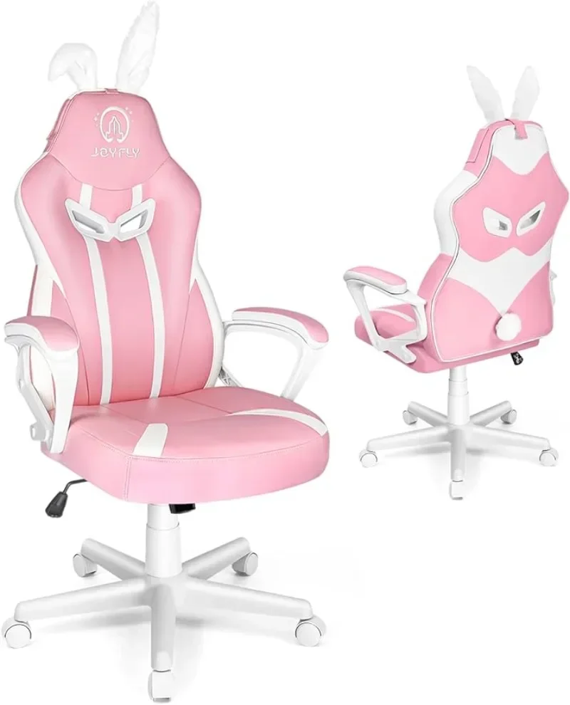 Pc Gaming Chair - v 子供用ゲーミングチェア、ティーンゲーマーチェア、女の子用大人用コンピュータチェア、ビデオゲームチェア、ゲーマー人間工学に基づいたPCチェア、マルチc