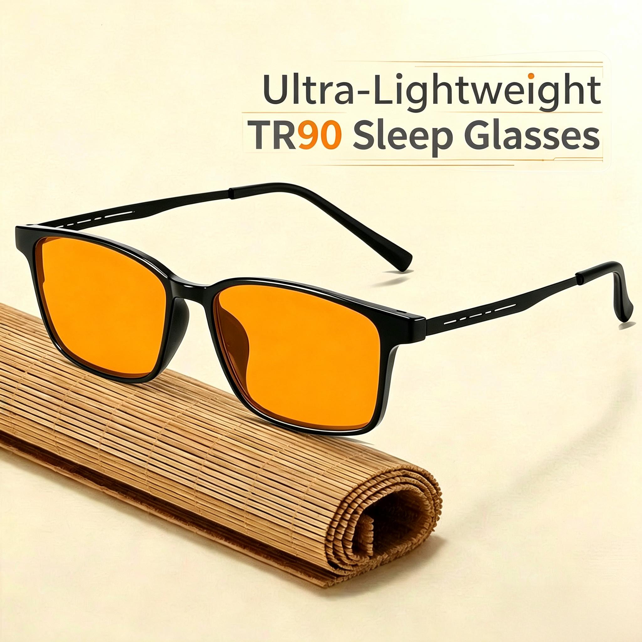 Gaming Glasses Blue Light - ユニセックスブルーライトカットメガネ – ゲーミング＆コンピューター用オレンジレンズ、目の疲れを軽減、S69