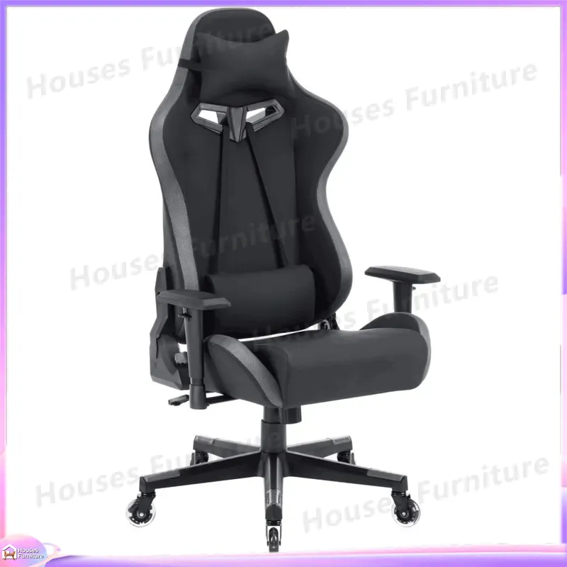 Pc Gaming Chair - 新型高品質レザーゲーミングチェア、高さ調節可能なランバーサポートとリクライニングバックレスト付き、eスポーツPC用