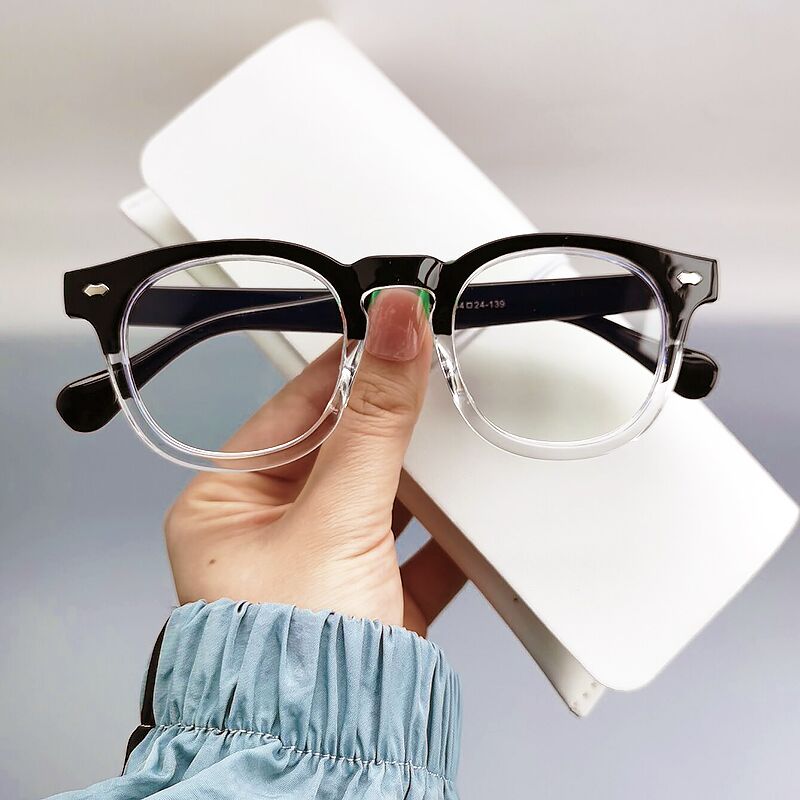 Gaming Glasses Blue Light - 2024年新作 ブルーライトカットメガネ ヴィンテージコンピューターメガネ メンズゲーミング近視用光学眼鏡フレーム