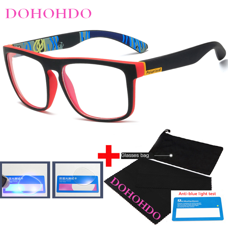 Gaming Glasses Blue Light - Dohohdo 新抗青色光メガネフレーム男性女性コンピュータゲーム眼鏡黒クリアレンズ眼鏡眼鏡フレーム UV400