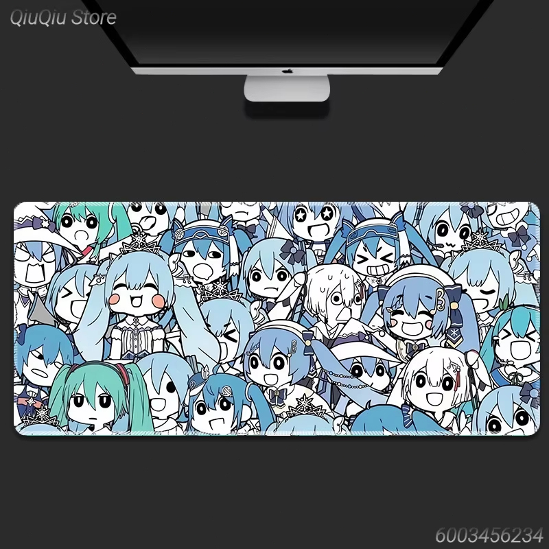 初音ミクアニメゲーミングマウスパッドデスクマット滑り止めゴム - Pc Gaming Hatsune Miku のレビューと価格