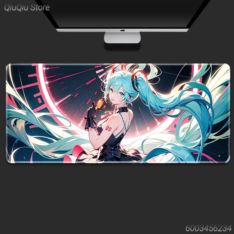 初音ミクアニメゲーミングマウスパッドデスクマット滑り止めゴム - Pc Gaming Hatsune Miku のレビューと価格