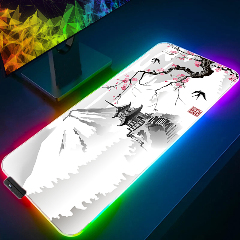 LED ライト RGB マウスパッド PC コンピュータゲー - Pc Gaming Dragon のレビューと価格