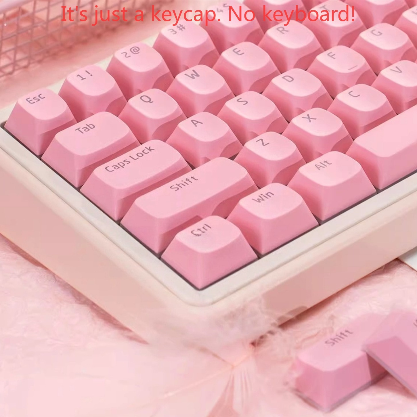 OEM シンプルピンクプディングキャラクター透明キーホルダー - Pc Gaming Pink のレビューと価格