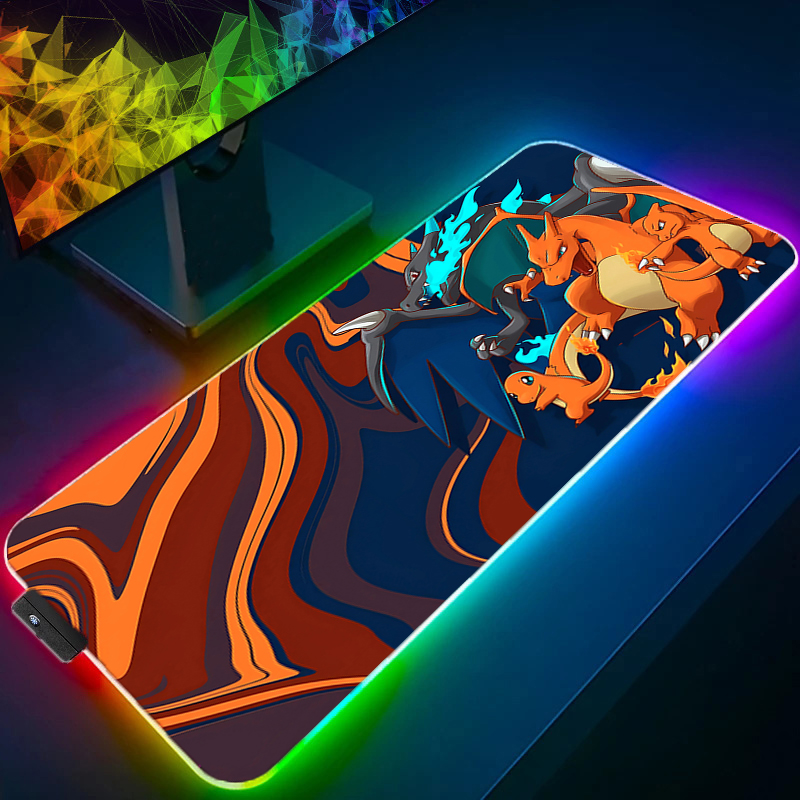 LED ライトデスクマット XXL コンピュータ P-ポケモ - Rgb Mousepad のレビューと価格
