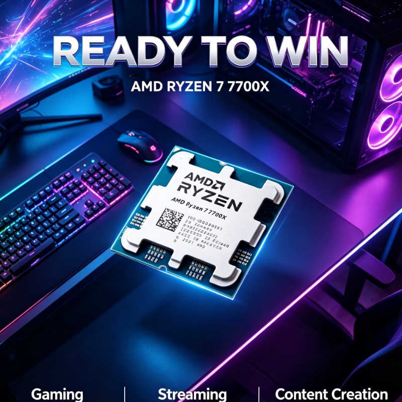 高性能ゲーミングプロセッサ AMD 7700X (クーラーな - Pc Gaming Game のレビューと価格