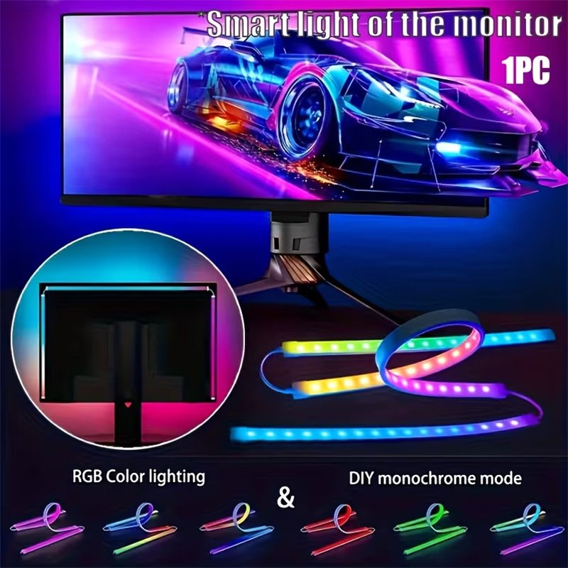 RGB ゲーミングライト ストリップ モニター バックライト - Pc Gaming Game のレビューと価格