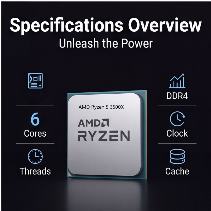 AMD Ryzen 5 3500X デスクトップCPU 6コ - Pc Gaming Cpu のレビューと価格