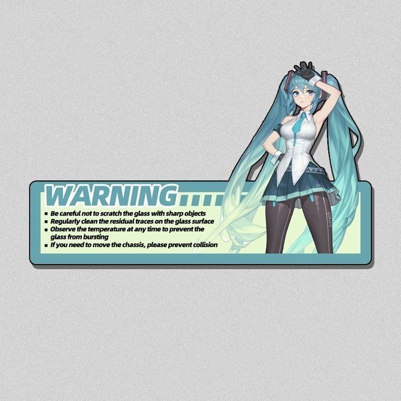 新しい初音ミクコンピューターメインケース用かわいいステッカー - Pc Gaming Hatsune Miku のレビューと価格