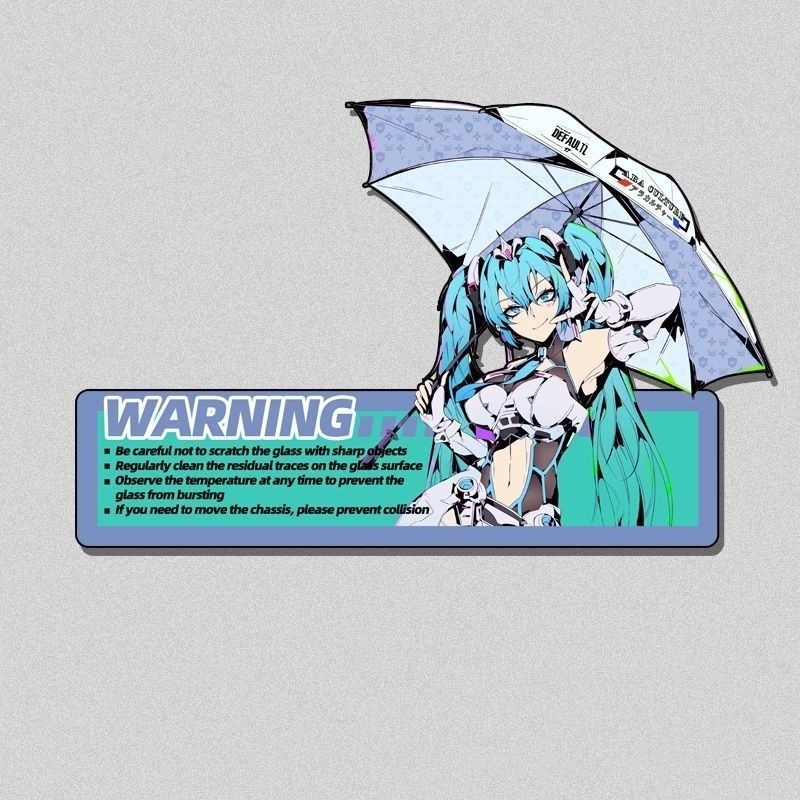 新しい初音ミクコンピューターメインケース用かわいいステッカー - Pc Gaming Hatsune Miku のレビューと価格