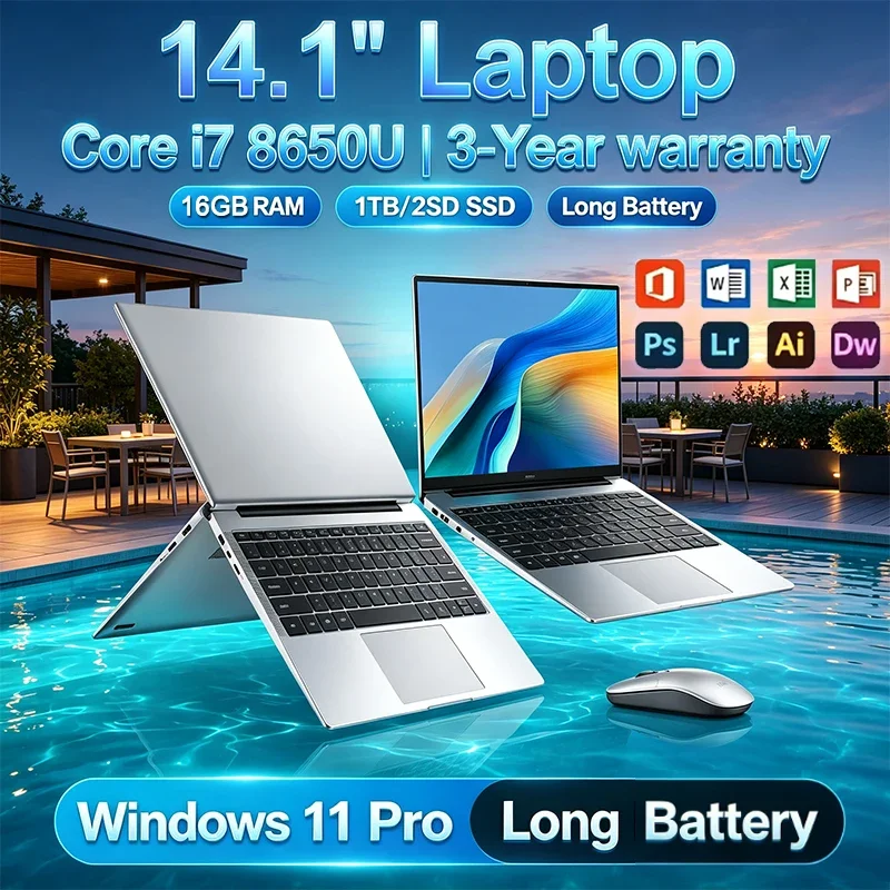 新製品 14.1インチ ポータブルノートパソコン Windo - Pc Gaming I7 のレビューと価格