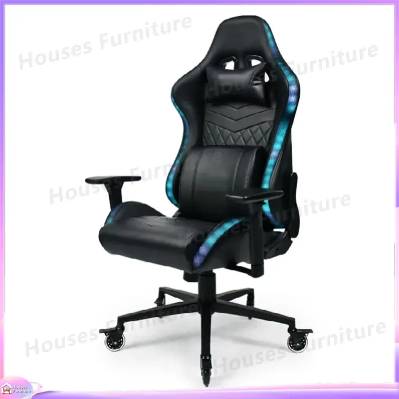新型高品質レザーゲーミングチェア、高さ調節可能なランバーサポ - Pc Gaming Chair のレビューと価格
