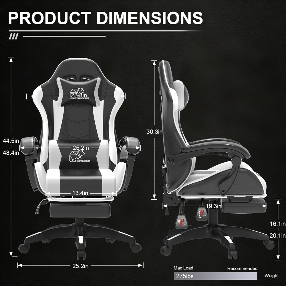 コンピューターゲームチェア、人間工学に基づいたゲーミングチェ - Pc Gaming Chair のレビューと価格