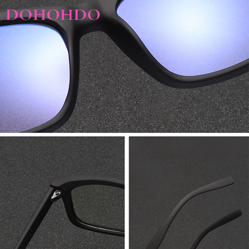 DOHOHDO 2026 スクエア抗青色光保護眼鏡男性女性黒 - Gaming Glasses Blue Light のレビューと価格