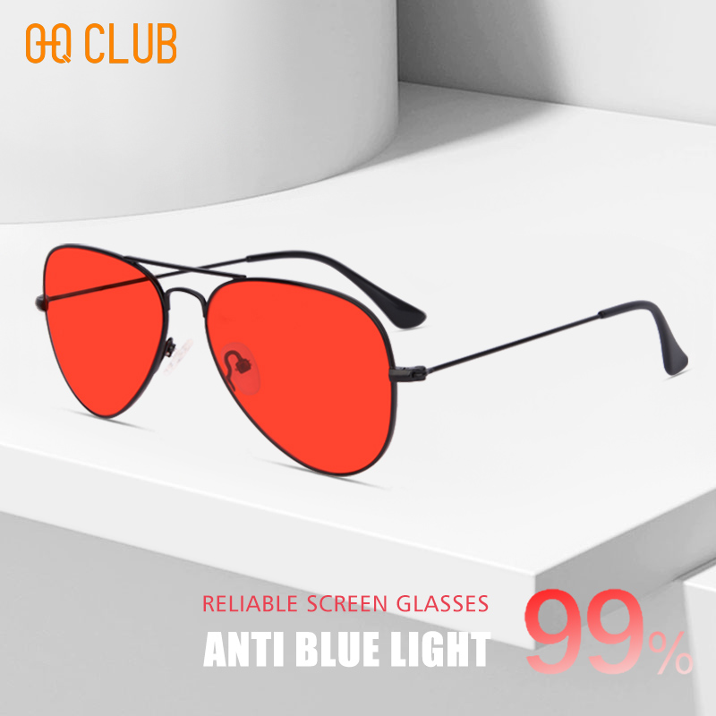 O-Q クラブラウンドメガネ女性サングラス男性眼鏡フレーム男 - Gaming Glasses Blue Light のレビューと価格