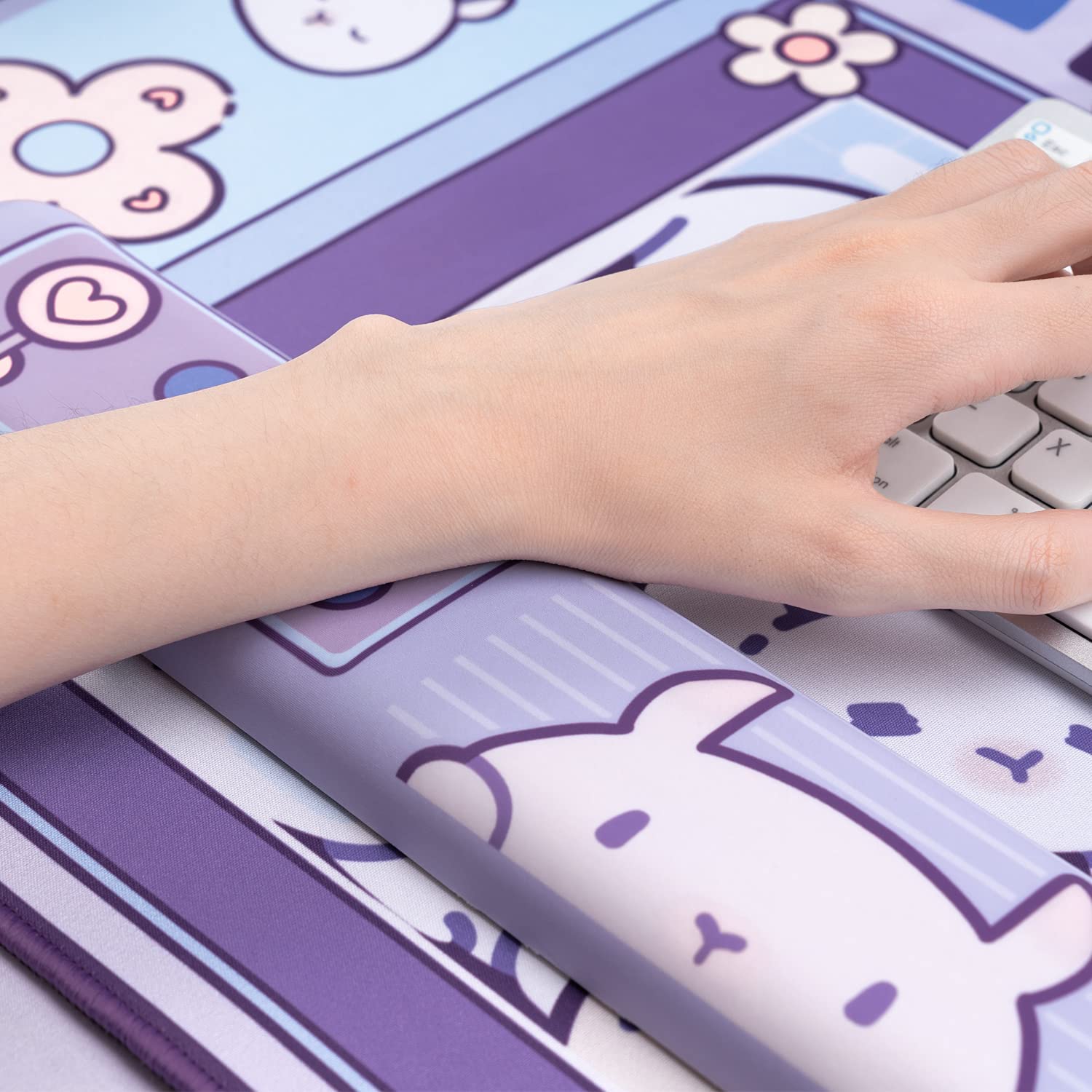 大型Kawaii-ゲーム用マウスパッド,かわいいピンク,紫, - Pc Gaming Pink のレビューと価格