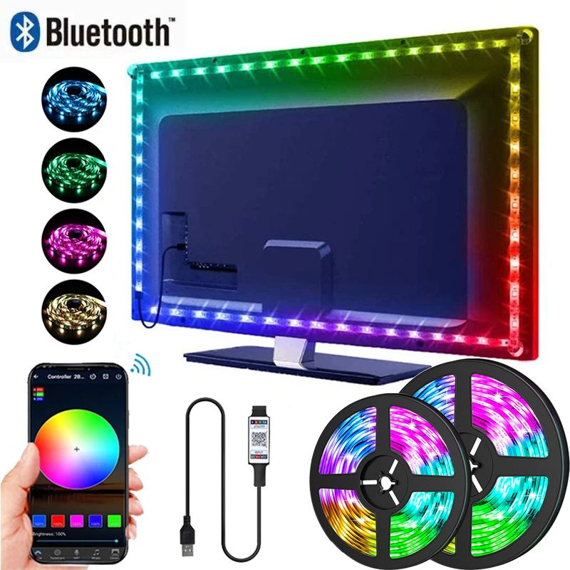 RGB 5050 LEDストリップライト アプリ制御 テレビ - Pc Gaming On Tv のレビューと価格