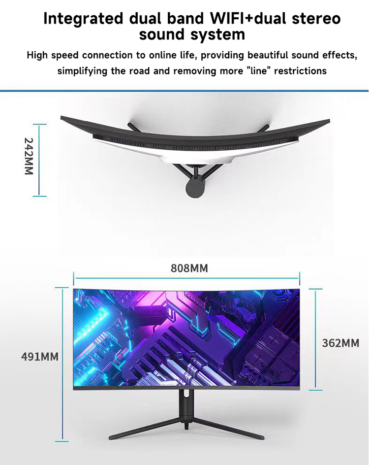 34インチ4K曲面スクリーンデスクトップパソコンオールインワ - Pc Gaming I7 のレビューと価格