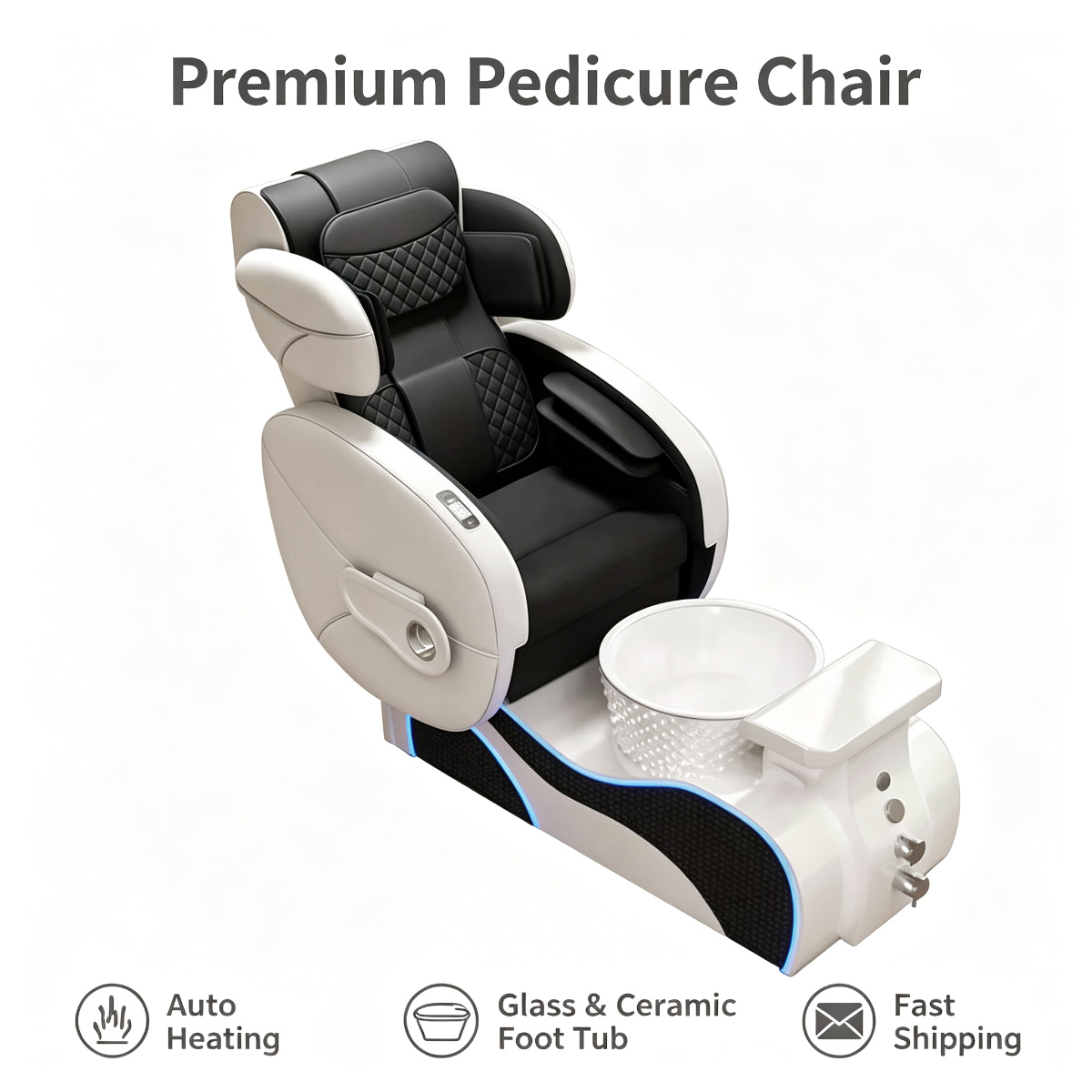 プレミアムゲーミングスタイルペディキュアスパチェア LEDラ - Pc Gaming Chair のレビューと価格