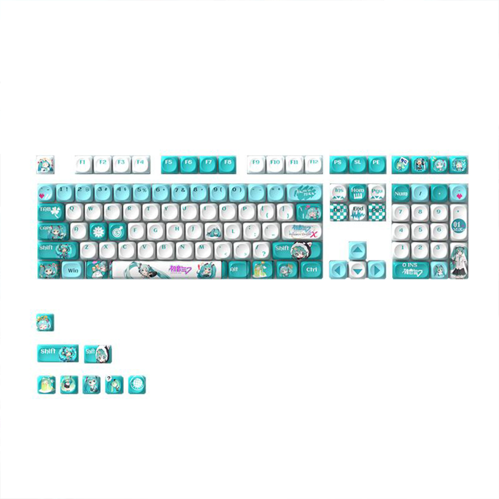 初音ミク Pbt 熱昇華キーキャップ モアハイト かわいいア - Pc Gaming Hatsune Miku のレビューと価格